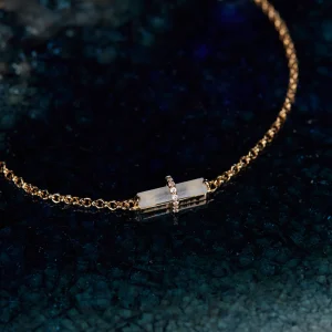 AVENTURA - LE BRACELET - CALCÉDOINE BLEUE