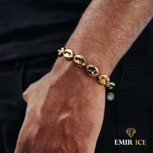 BRACELET GRAIN DE CAFÉ OR JAUNE