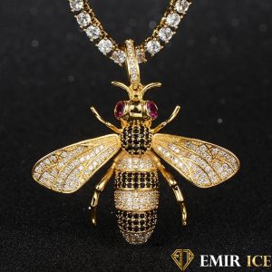 COLLIER PENDENTIF ABEILLE ICE