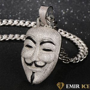 COLLIER PENDENTIF MASQUE ANONYMOUS