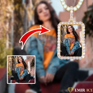 COLLIER PENDENTIF PORTE-PHOTO PERSONNALISÉ V1