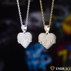 COLLIER PENDENTIF EMIR CŒUR DRIPY