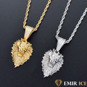 COLLIER PENDENTIF ROI LION