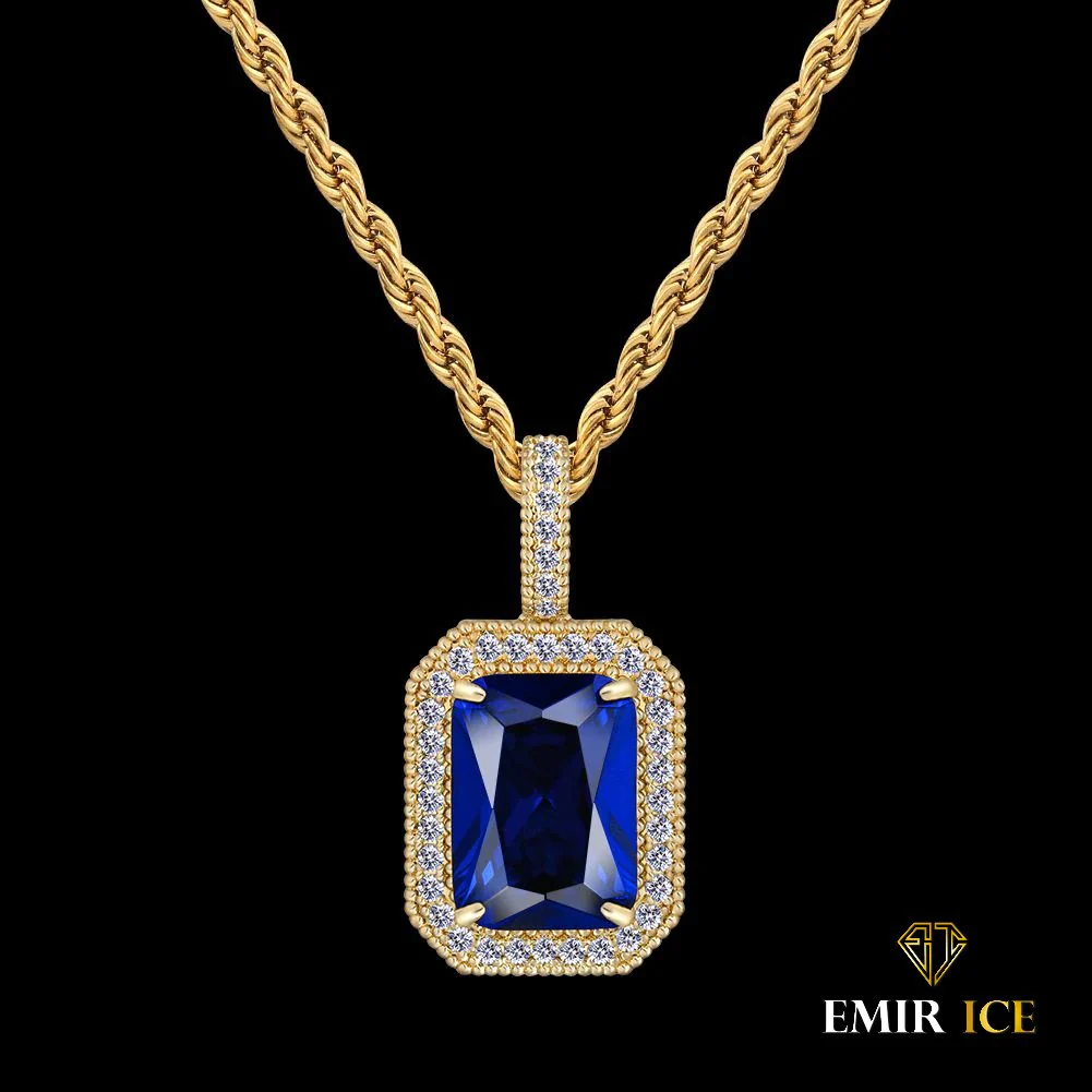 COLLIER SAPHIR DIAMANT FEMME OR JAUNE – Image 3