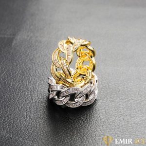 BAGUE CUBAN LINK BAGUETTE