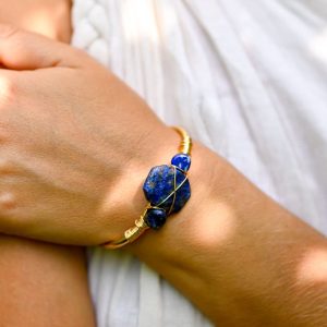 Bracelet jonc lapis Lazuli