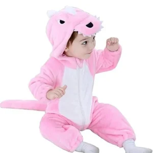 Combinaison Pyjama Bébé Dinosaure Rose