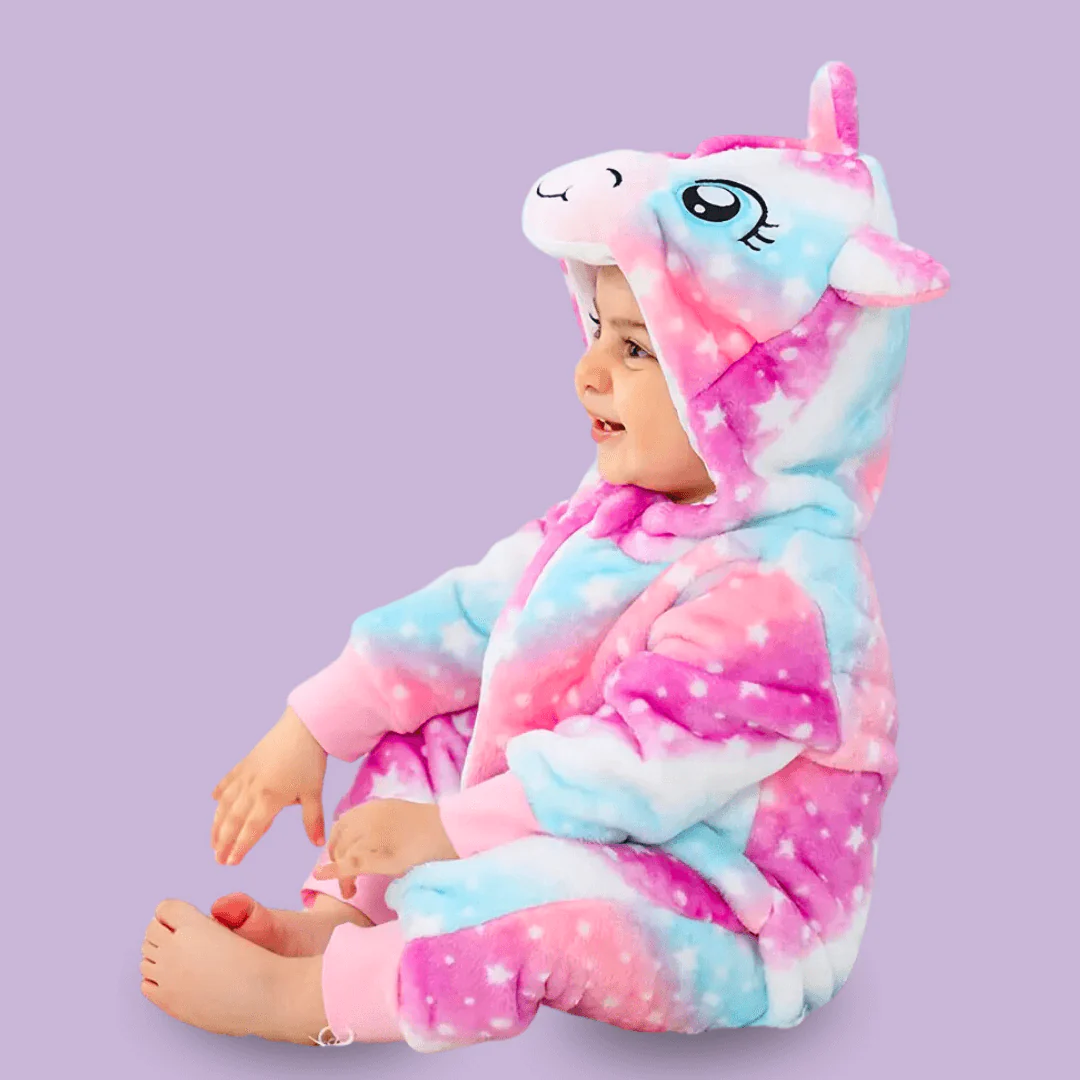 Pyjama Licorne Bébé Multicolore - Kigurumi (Combinaison) – Image 4