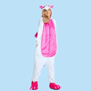 Pyjama Licorne Femme Blanc - Kigurumi (Combinaison)