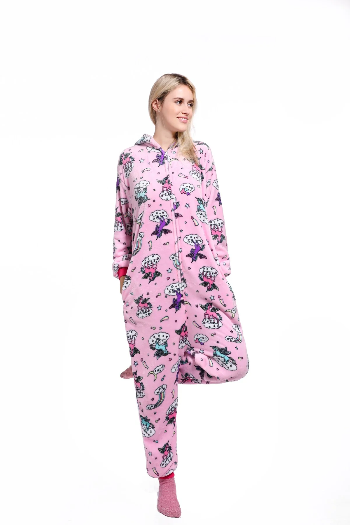 Pyjama Kigurumi Femme Licorne avec Imprimés – Image 5