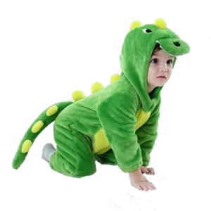 Pyjama Kigurumi Dinosaure Vert Bébé