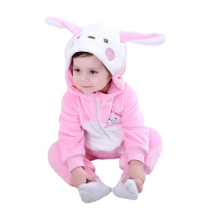 Pyjama Kigurumi Lapin Bébé Fille Rose