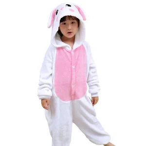 Pyjama Kigurumi Lapin Enfant Blanc